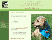 Tablet Screenshot of doggiesplaymate.com